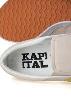 Rain Smile Slip On - Natural -Menswear Rise Sales Store Kapital Rain Smile Slip On Natural K2103XG522 09