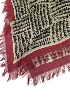 Rayon Fringe Stole (HACKSAW-BLOCK) - 3 Color Choices -Menswear Rise Sales Store Kapital Rayon Fringe Stole HACKSAW BLOCK 3 Color Choices K2309XG528 03