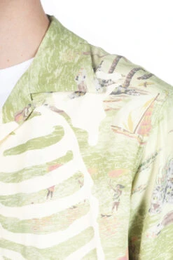 Rayon KAMEKAMEHA BONE Aloha Shirt - Khaki -Menswear Rise Sales Store Kapital Rayon KAMEKAMEHA BONE Aloha Shirt Khaki EK 1214SS KHA 05 m