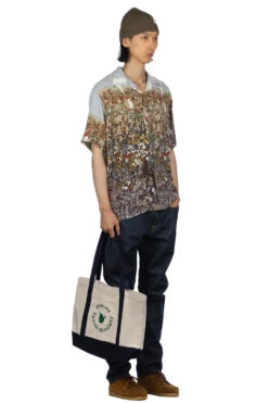 Rayon NABAJO LAND Aloha Shirt - Light Grey -Menswear Rise Sales Store Kapital Rayon NABAJO LAND Aloha Shirt Light Grey K2305SS168 LGY 07 m