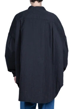 Rip Stop Sloppy Shirt Coat - Black -Menswear Rise Sales Store Kapital Rip Stop Sloppy Shirt Coat Black EK 1149 BLK noe 04 m