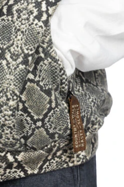 SWT Knit Python BIG Vest -Menswear Rise Sales Store Kapital SWT Knit Python BIG Vest K2311SC165 GRY 05 m