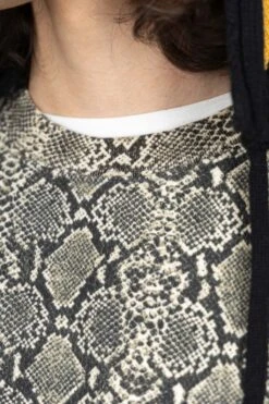 SWT Knit Python BIG Vest -Menswear Rise Sales Store Kapital SWT Knit Python BIG Vest K2311SC165 GRY 06 m