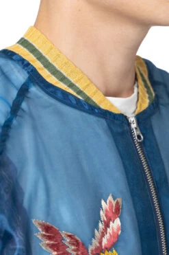 Sheer Pearl Souvenir JKT (EAGLE) - Dark Blue -Menswear Rise Sales Store Kapital Sheer Pearl Souvenir JKT EAGLE Dark Blue K2404LJ148 DBL 06 m