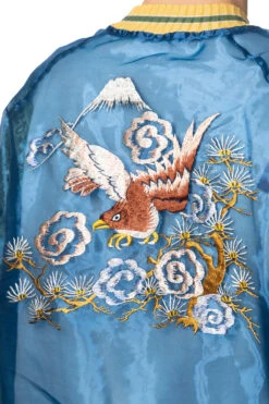 Sheer Pearl Souvenir JKT (EAGLE) - Dark Blue -Menswear Rise Sales Store Kapital Sheer Pearl Souvenir JKT EAGLE Dark Blue K2404LJ148 DBL 08 m