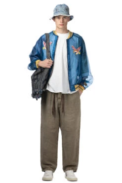 Sheer Pearl Souvenir JKT (EAGLE) - Dark Blue -Menswear Rise Sales Store Kapital Sheer Pearl Souvenir JKT EAGLE Dark Blue K2404LJ148 DBL 11 m