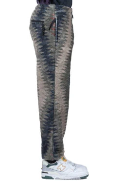 THUNDER MOTHER Fleece EASY Pants - Grey X Beige -Menswear Rise Sales Store Kapital THUNDER MOTHER Fleece EASY Pants Grey x Beige K2211LP147 ta 04 m