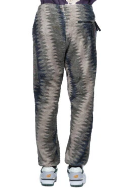 THUNDER MOTHER Fleece EASY Pants - Grey X Beige -Menswear Rise Sales Store Kapital THUNDER MOTHER Fleece EASY Pants Grey x Beige K2211LP147 ta 05 m