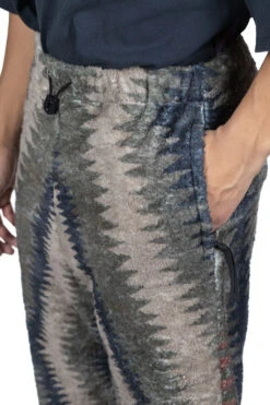 THUNDER MOTHER Fleece EASY Pants - Grey X Beige -Menswear Rise Sales Store Kapital THUNDER MOTHER Fleece EASY Pants Grey x Beige K2211LP147 ta 06 m