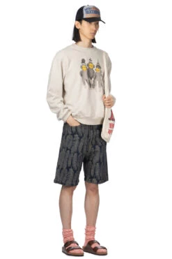 TOP SWT Knit Crew SWT (MONKEY AMIGOS) - Natural -Menswear Rise Sales Store Kapital TOP SWT Knit Crew SWT MONKEY AMIGOS Natural K2403LC108 NAT ac 08 m