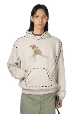 TOP SWT Knit MARIONETTE Hoodie (KINAPUPPU) - Natural