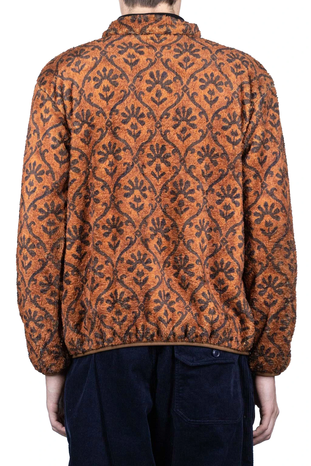 YOSEMITE Arabesque Fleece ZIP Blouson - Brown 4 YOSEMITE Arabesque Fleece ZIP Blouson - Brown - Image 4