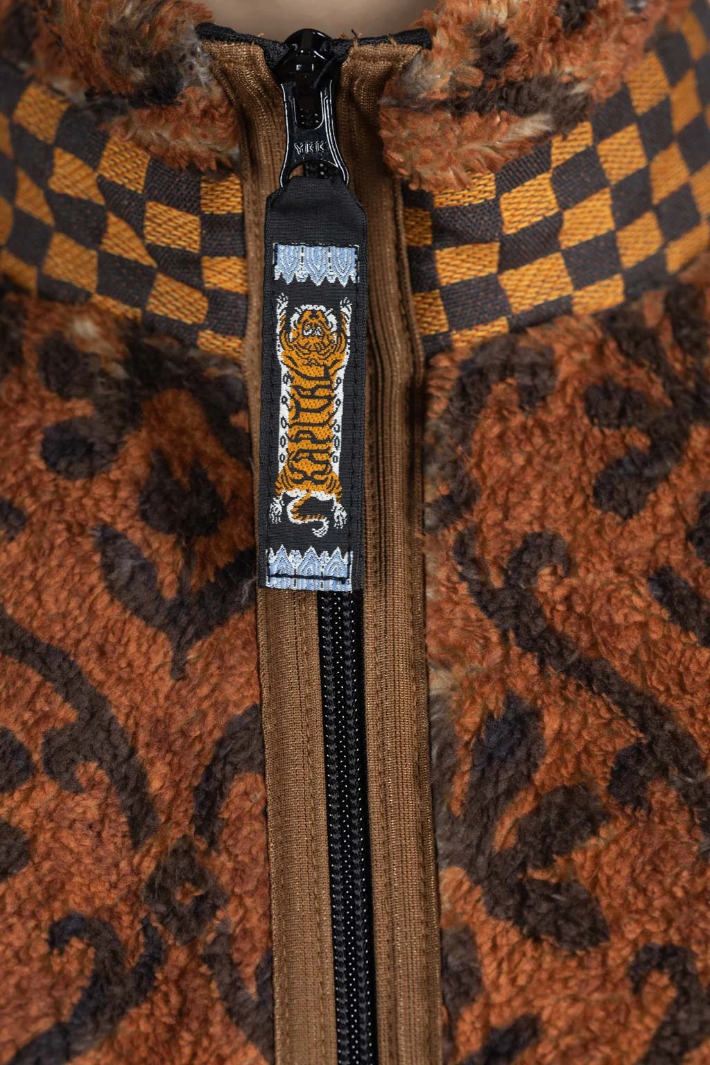 YOSEMITE Arabesque Fleece ZIP Blouson - Brown 5 YOSEMITE Arabesque Fleece ZIP Blouson - Brown - Image 5