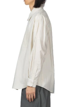 Lemaire Double Pocket LS Shirt - Pale Mastic -Menswear Rise Sales Store LEMAIRE Double Pocket LS Shirt Pale Mastic SH1089 LF1209 BG199 03