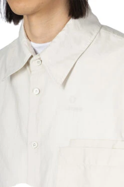 Lemaire Double Pocket LS Shirt - Pale Mastic -Menswear Rise Sales Store LEMAIRE Double Pocket LS Shirt Pale Mastic SH1089 LF1209 BG199 05