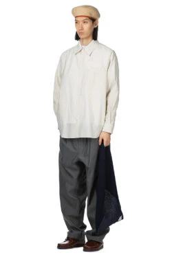 Lemaire Double Pocket LS Shirt - Pale Mastic -Menswear Rise Sales Store LEMAIRE Double Pocket LS Shirt Pale Mastic SH1089 LF1209 BG199 07