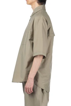 Lemaire Double Pocket SS Shirt - Dusty Khaki -Menswear Rise Sales Store LEMAIRE Double Pocket SS Shirt Dusty Khaki SH1079 LF1234 GR641 2003