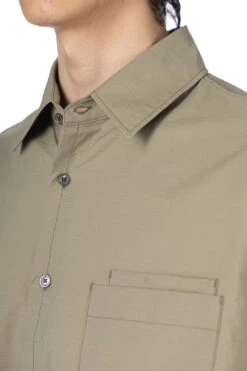 Lemaire Double Pocket SS Shirt - Dusty Khaki -Menswear Rise Sales Store LEMAIRE Double Pocket SS Shirt Dusty Khaki SH1079 LF1234 GR641 2005