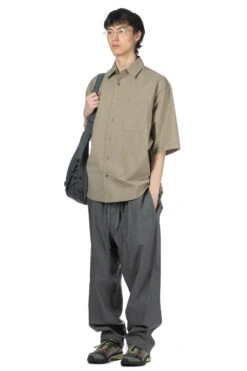 Lemaire Double Pocket SS Shirt - Dusty Khaki -Menswear Rise Sales Store LEMAIRE Double Pocket SS Shirt Dusty Khaki SH1079 LF1234 GR641 2010