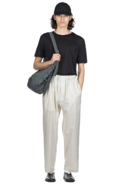 Lemaire Relaxed Pants - Pale Mastic