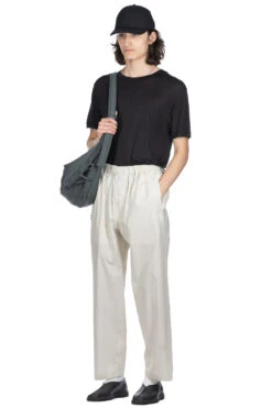 Lemaire Relaxed Pants - Pale Mastic -Menswear Rise Sales Store LEMAIRE Relaxed Pants Pale Mastic PA1047 LF1209 BG199 08 m