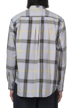 TYP Check Loose Fit BC Shirt - Grey X Black -Menswear Rise Sales Store Manual Alphabet TYP Check Loose Fit BC Shirt Grey x Black MA S 710 04