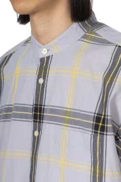 TYP Check Loose Fit BC Shirt - Grey X Black -Menswear Rise Sales Store Manual Alphabet TYP Check Loose Fit BC Shirt Grey x Black MA S 710 05