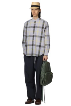 TYP Check Loose Fit BC Shirt - Grey X Black -Menswear Rise Sales Store Manual Alphabet TYP Check Loose Fit BC Shirt Grey x Black MA S 710 07