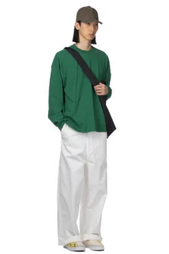 USA Cotton Round-Back Dry Tee - Green -Menswear Rise Sales Store Manual Alphabet USA Cotton Round Back Dry Tee Green MA C 211 GR 08