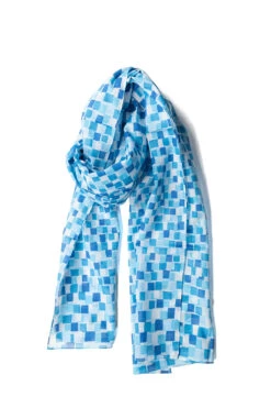 Scarf - 180 X 50cm - Kyoto Blue - Water Way