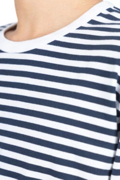 COOLMAX Stripe Jersey LS Tee - Navy X White -Menswear Rise Sales Store Nanamica COOLMAX Stripe Jersey LS Tee Navy x White SUHS423U NW 05 m