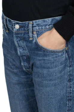 105 Standard Fit Denim - 2 Year Wash -Menswear Rise Sales Store OrSlow 105 Standard Fit Denim 2 year Wash 01 1050 84K 26 m