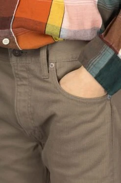 107 Cotton Pique Ivy Fit Pants - Dusty Olive -Menswear Rise Sales Store OrSlow 107 Cotton Pique Ivy Fit Pants Dusty Olive 01 0107W 48 noe 05 m