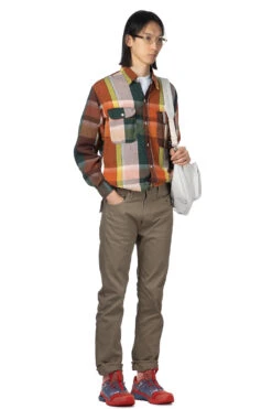 107 Cotton Pique Ivy Fit Pants - Dusty Olive -Menswear Rise Sales Store OrSlow 107 Cotton Pique Ivy Fit Pants Dusty Olive 01 0107W 48 noe 08 m