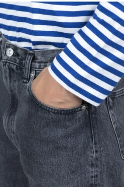 107 Ivy Fit Denim Black Denim Stone Wash -Menswear Rise Sales Store OrSlow 107 Ivy Fit Denim Black Denim Stone Wash 01 0107W D61S 14