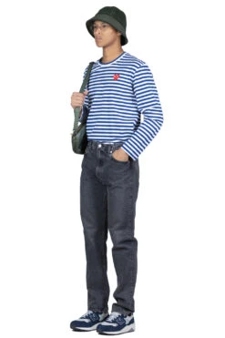 107 Ivy Fit Denim Black Denim Stone Wash -Menswear Rise Sales Store OrSlow 107 Ivy Fit Denim Black Denim Stone Wash 01 0107W D61S 17