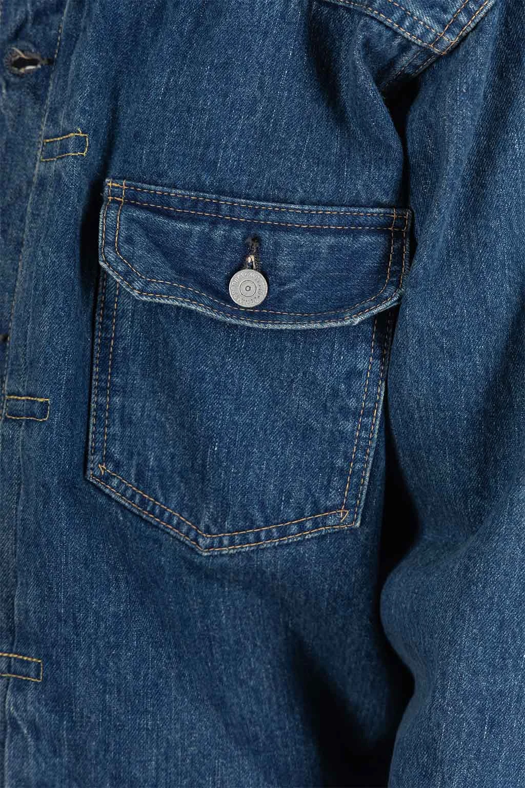 Type 1 40's Pleated Front Blouse Vintage Wash - Image 6