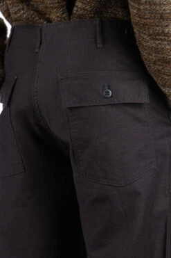 US Army Fatigue Pants - Black -Menswear Rise Sales Store OrSlow US Army Fatigue Pants Black 01 5002 61 ta 28 m