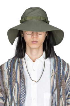 US Army Wide Brim Jungle Hat - Army Green -Menswear Rise Sales Store OrSlow US Army Wide Brim Jungle Hat Army Green 03 023W 76 noe 11 m