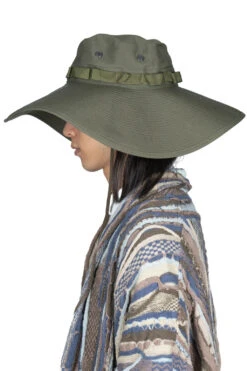 US Army Wide Brim Jungle Hat - Army Green -Menswear Rise Sales Store OrSlow US Army Wide Brim Jungle Hat Army Green 03 023W 76 noe 12 m
