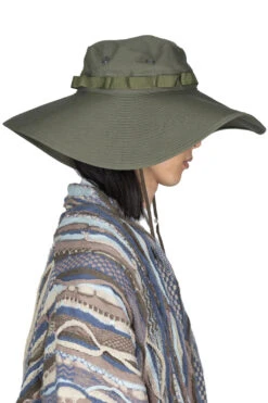 US Army Wide Brim Jungle Hat - Army Green -Menswear Rise Sales Store OrSlow US Army Wide Brim Jungle Hat Army Green 03 023W 76 noe 14 m
