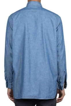 Vintage Fit Chambray Work Shirt -Menswear Rise Sales Store OrSlow Vintage Fit Chambray Work Shirt 03 V8070 84 ta 25
