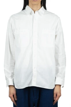 Menswear Rise Sales Store -Menswear Rise Sales Store OrSlow Work Shirt White 01 8070 69 23