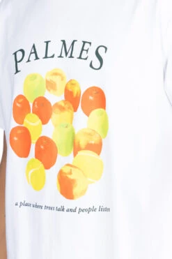 Apples T-Shirt - White -Menswear Rise Sales Store Palmes Apples T Shirt White 116341 05