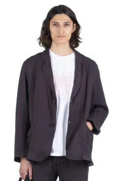 Rayon Paper Jacket - Black Navy