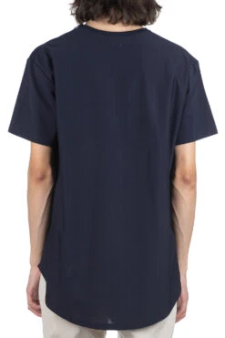 Round Hem Tall Tee - Navy -Menswear Rise Sales Store SOE Ready to Wear Round Hem Tall Tee Navy 1874 11 018 NV 04