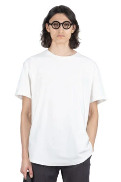 Round Hem Tall Tee - White