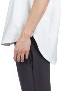 Round Hem Tall Tee - White -Menswear Rise Sales Store SOE Ready to Wear Round Hem Tall Tee White 1874 11 018 WH 06