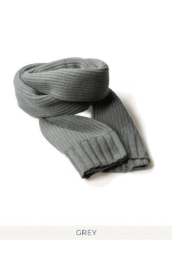 5G Ribbed Muffler - 2 Color Choices -Menswear Rise Sales Store Still by Hand 5G Ribbed Muffler 2 Color Choices GD04233 noe 04