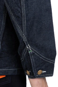 11oz Blue Denim Work Coat -Menswear Rise Sales Store Sugar Cane 11oz Blue Denim Work Coat SC14371 421 noe 07